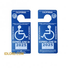 CA Parking Permit Card